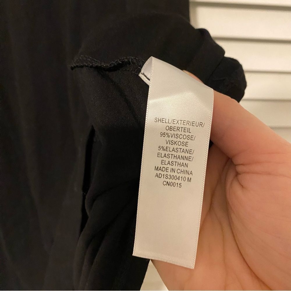 Adrianna Papell size Medium Black Neutral Lagenlook Stretch Swing Dress - Picture 4 of 7
